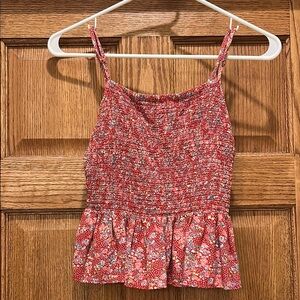 Floral Red Women's Top